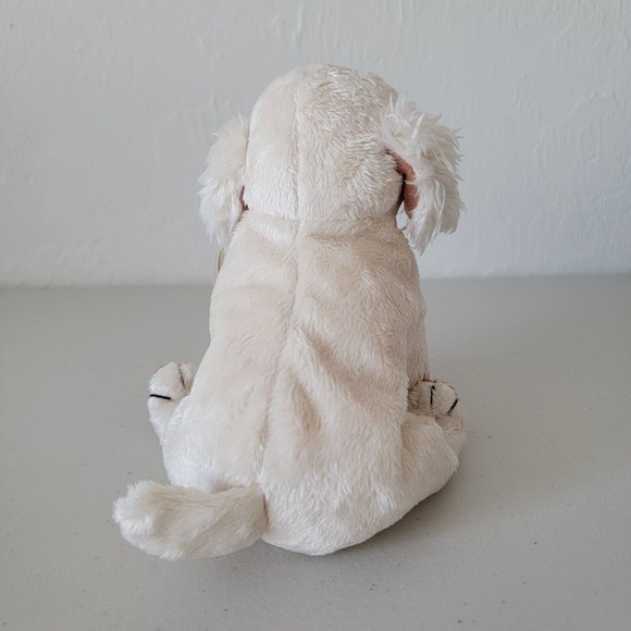 TY Original Beanie Babies LAPTOP 2004 Cocker Spaniel Light Beige Plush New - Picture 4 of 10